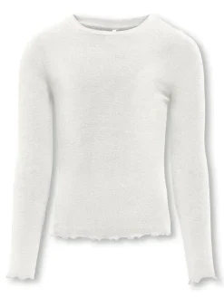 Kids Only lasten paita, KOGAMOUR LS TOP Valkoinen