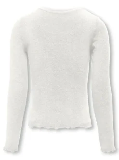 Kids Only lasten paita, KOGAMOUR LS TOP Valkoinen