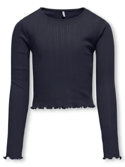 Kids Only lasten paita, KOGCARLOTTA LS TOP Tummansininen