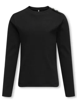 Kids Only lasten paita, KOGCHECKIE LS TOP Musta