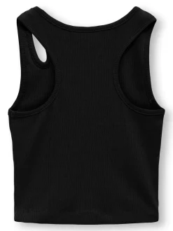 Kids Only lasten toppi, KOGNESSA LIFE S/L CUT OUT TOP Musta