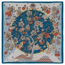 Klement 70 x 70 Linnea Huivi, sininen kuosi