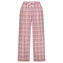 Klement naisten pyjamahousut Kia ruutuhousu, vaaleanpunainen