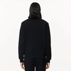 Lacoste Miesten Collegepaita, BRUSHED COTTON FLEEX JOGGER SWEATSHIRT Musta