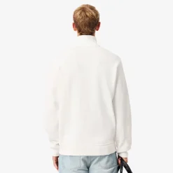 Lacoste miesten collegepaita Regular Fit High Neck Zipped Sweatshirt, valkoinen