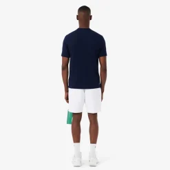 Lacoste miesten shortsit Light Weight Diamond Taffeta Shorts, valkoinen