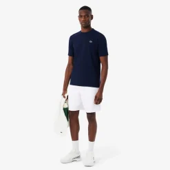Lacoste miesten shortsit Light Weight Diamond Taffeta Shorts, valkoinen