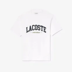 Lacoste miesten t-paita, LACOSTE BIG LOGO Valkoinen