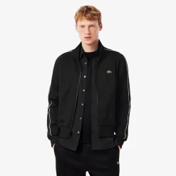 Lacoste miesten verkkatakki, PARIS PIQUE TRACK JACKET Musta
