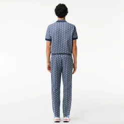 Lacoste Miesten Verryttelyhousut, MONOGRAM TRACK PANT Sininen Kuosi