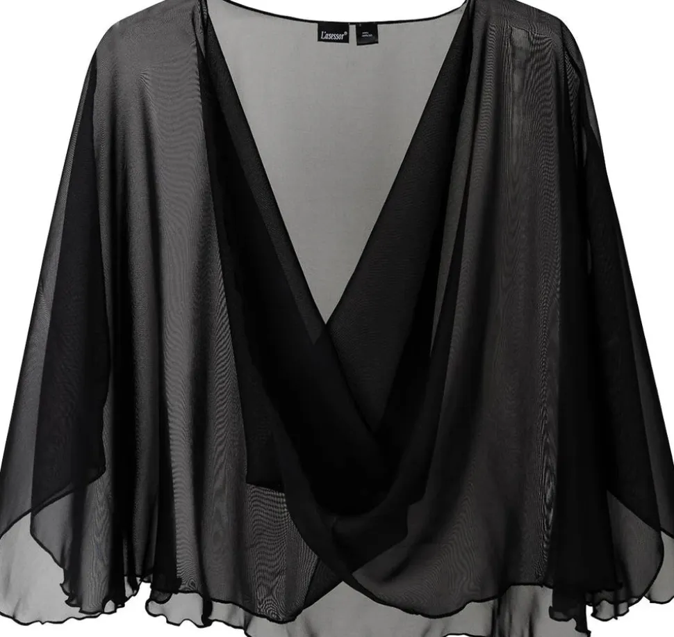 Lasessor naisten hartiahuivi Minja, musta