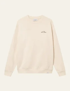 LES DEUX college, CREW SWEATSHIRT Luonnonvalkoinen