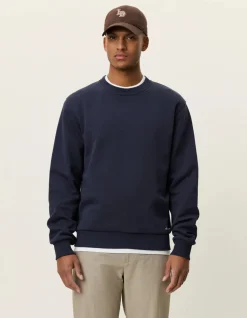 Les Deux miesten collegepaita Coffee Ben Artist Sweatshirt, tummansininen