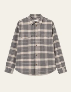 Les Deux Miesten Flanellipaita, LENNON CHECK Ruskea Ruutu