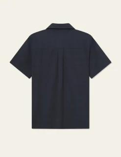 Les Deux Miesten Paita, CHARLIE SS SHIRT Tummansininen