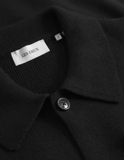 Les Deux miesten paitatakki FISHER COTTON MILANO OVERSHIRT, musta