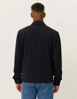 Les Deux Miesten Paitatakki, MARSEILLE HYBRID JACKET Tummansininen