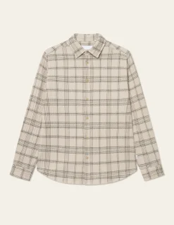 Les Deux miesten paitatakki, KASH CHECK OVERSHIRT Hiekka