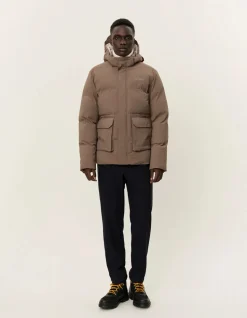 Les Deux Miesten Talvitakki, MONTREAL PUFFER JACKET Keskiruskea