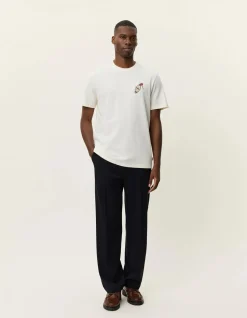 Les Deux miesten t-paita Ben Troy Keys T-shirt, luonnonvalkoinen