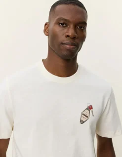 Les Deux miesten t-paita Ben Troy Keys T-shirt, luonnonvalkoinen