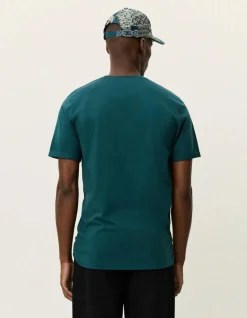 Les Deux miesten t-paita Norregaard Contrast T-shirt, vihreä