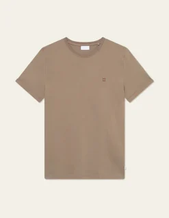 Les Deux miesten t-paita, NORREGAARD CONTRAST T-SHIRT Tumma Kameli