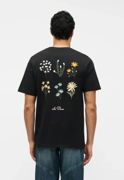 Les Deux miesten t-paita Wild Flower T-shirt, musta