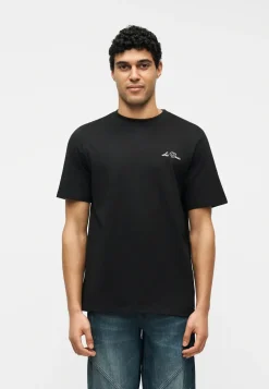 Les Deux miesten t-paita Wild Flower T-shirt, musta