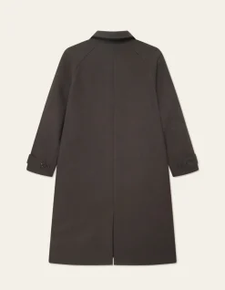 Les Deux miesten villakangastakki, MICHAEL SOLID WOOL COAT Keskiruskea