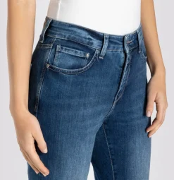 Mac Mode Naisten Farkut, DREAM KICK Sininen, Indigo