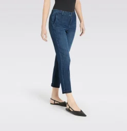 Mac naisten farkut Chino Turn Up, sininen indigo