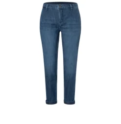 Mac naisten farkut Chino Turn Up, sininen indigo