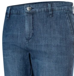 Mac naisten farkut Chino Turn Up, sininen indigo