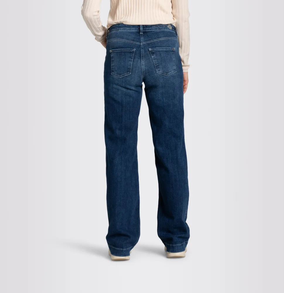 Mac Naisten Farkut Dream Wide Sininen, Indigo