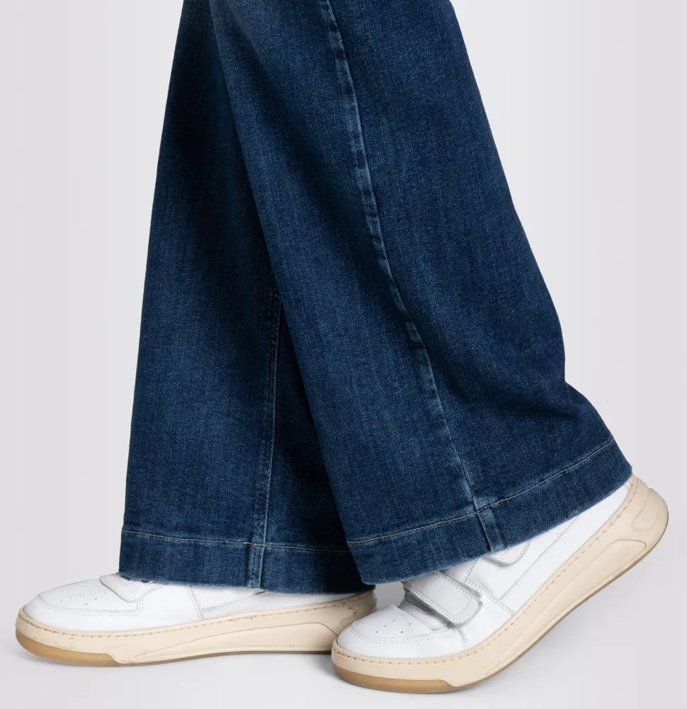 Mac Naisten Farkut Dream Wide Sininen, Indigo