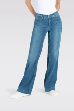 Mac naisten farkut, DREAM WONDER LIGHT Sininen, Indigo