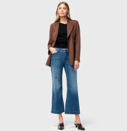 Mac naisten farkut, DREAM WIDE CROPPED Indigo