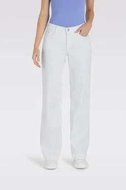 Mac naisten farkut, DREAM WONDER LIGHT WHITE Valkoinen