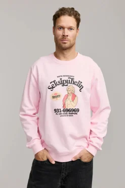 Makia collegepaita Seksipuhelin Sweatshirt, vaaleanpunainen