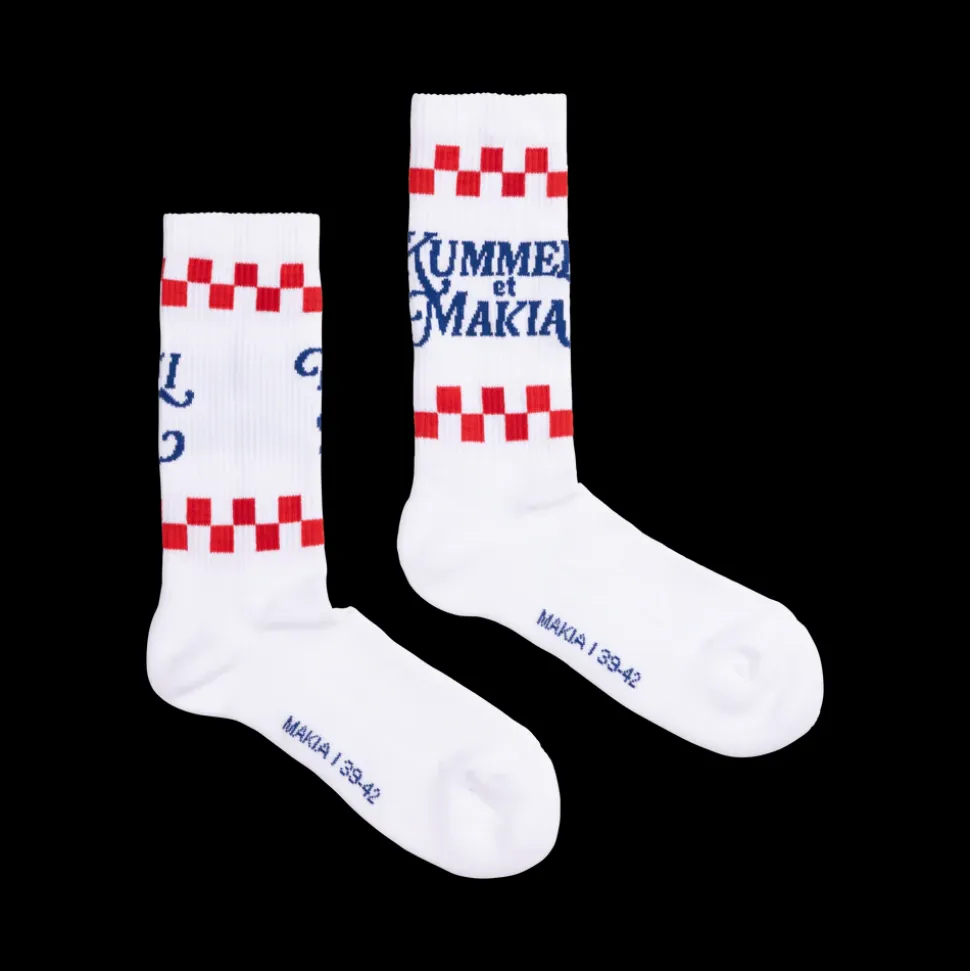 Makia Gastronomie Socks, valkoinen