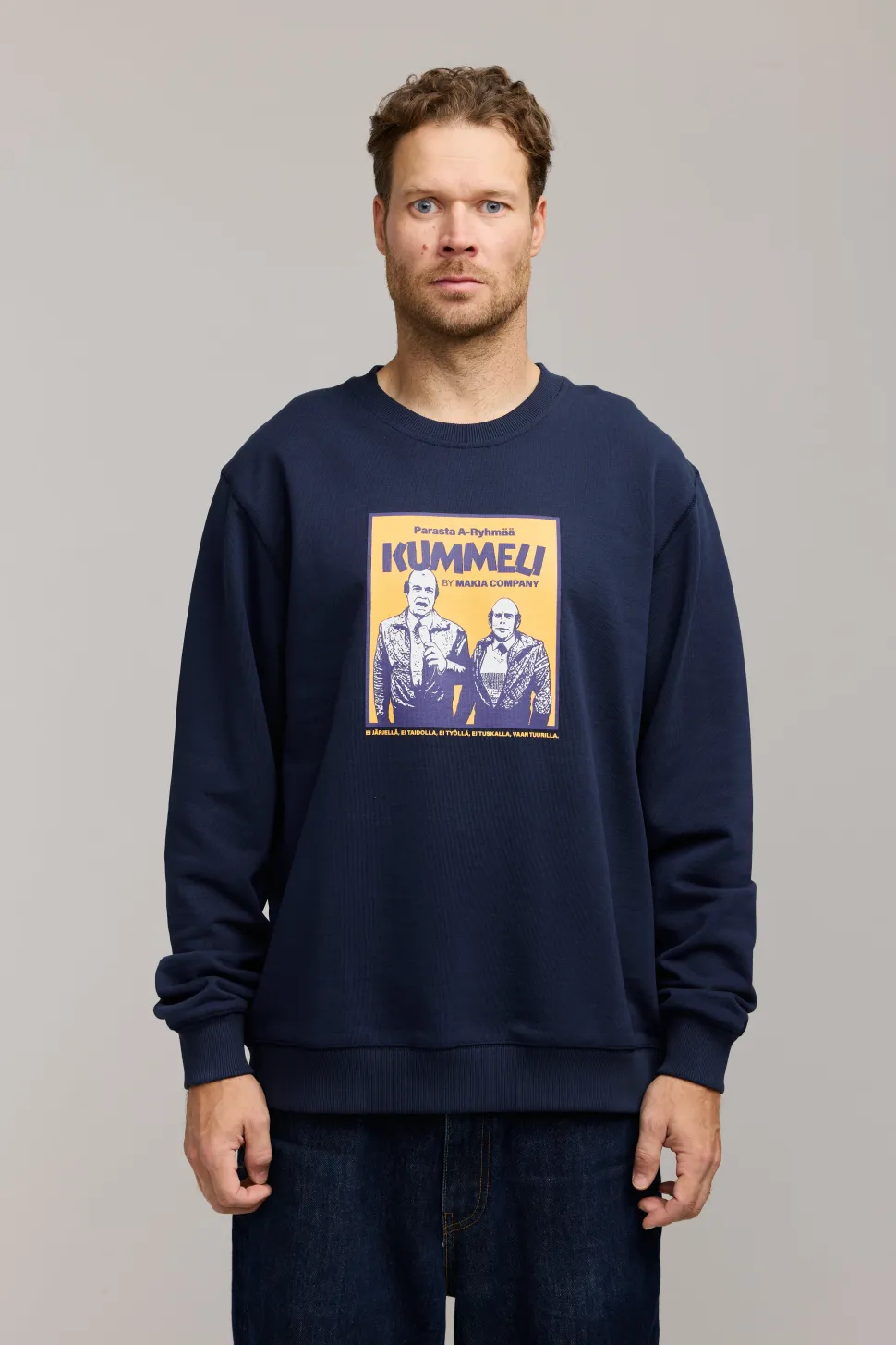 Makia Kummeli A-ryhmä Sweatshirt, tummansininen