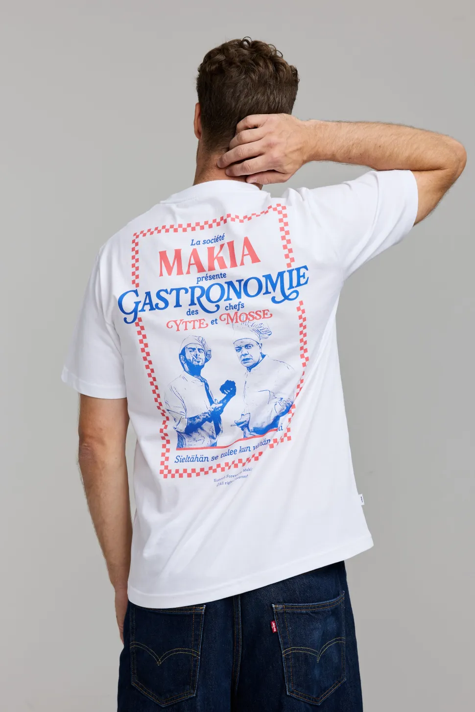 Makia Kummeli Gastronomie T-shirt, valkoinen