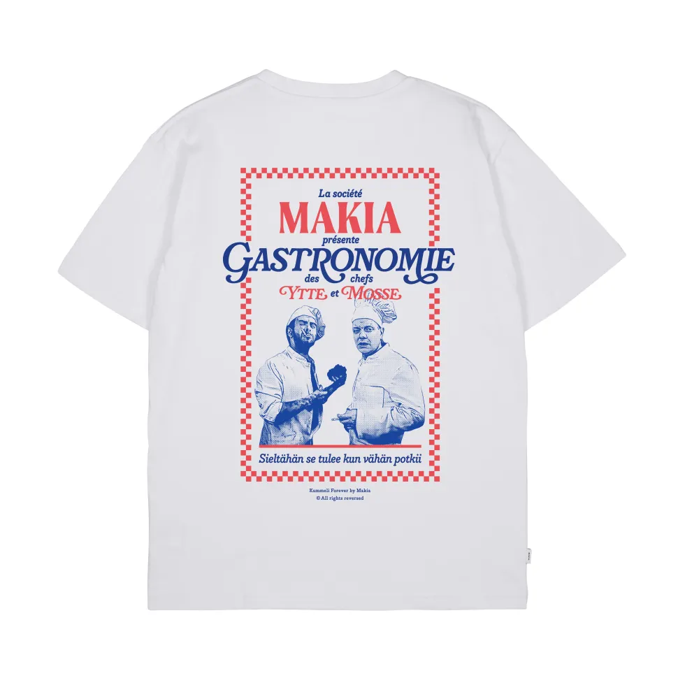 Makia Kummeli Gastronomie T-shirt, valkoinen