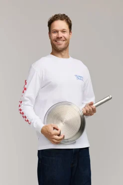 Makia Kummeli Gastronomie Long Sleeve, valkoinen