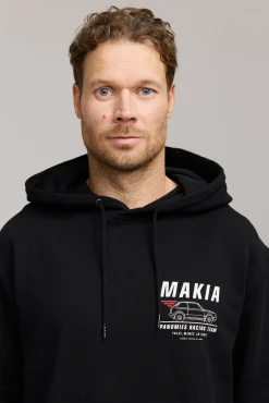 Makia Kummeli Racing Hooded Sweatshirt, musta
