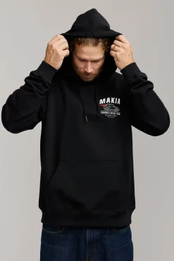 Makia Kummeli Racing Hooded Sweatshirt, musta