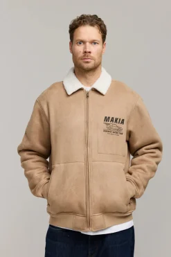 Makia Kummeli Racing Jacket, beige