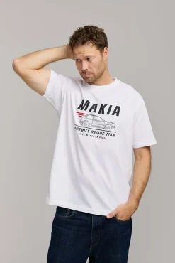 Makia Kummeli Racing T-shirt, valkoinen