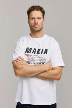 Makia Kummeli Racing T-shirt, valkoinen